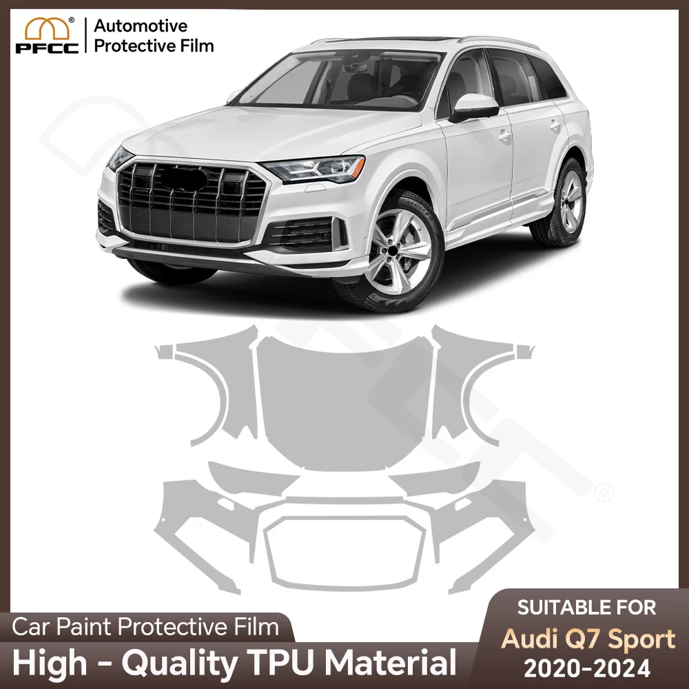 

Защитная пленка PPF TPU для кузова Audi Q7 Sport 2020-2024, предварительно вырезанная, прозрачная, антицарапинная, невидимая, устойчивая к царапинам, ремонтная, комплект для самостоятельной установки