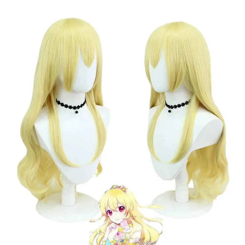 2025 ¡Buen anime Aikatsu! Disfraz de Cosplay, vestido de lolite, peluca de Hoshimiya Ichigo, diadema para mujer, parte de Halloween