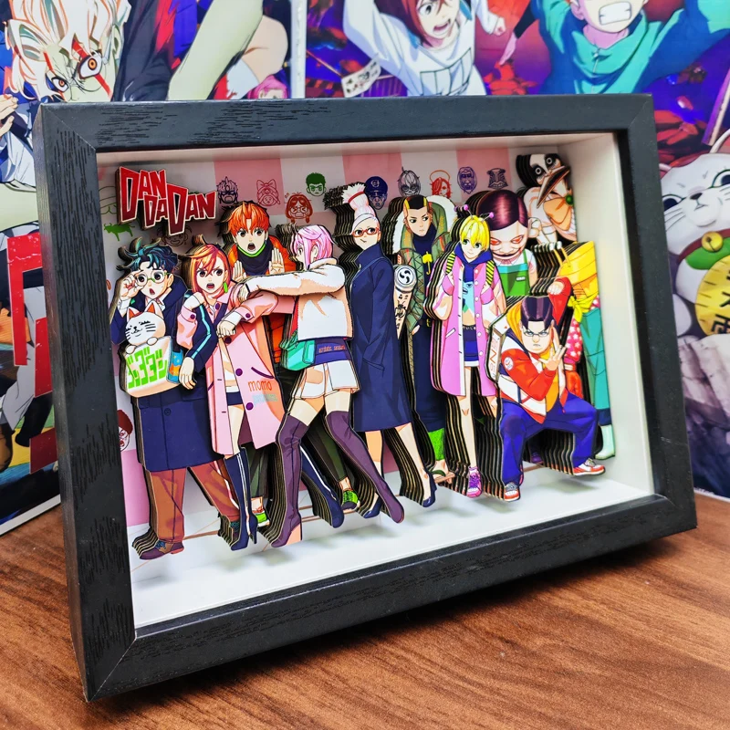 

Anime DANDADAN 3D Handmade Art Painting Takakura Ken Ayase Momo Cartoon Figure Collect Picture Ornaments Bedroom Decora Gifts