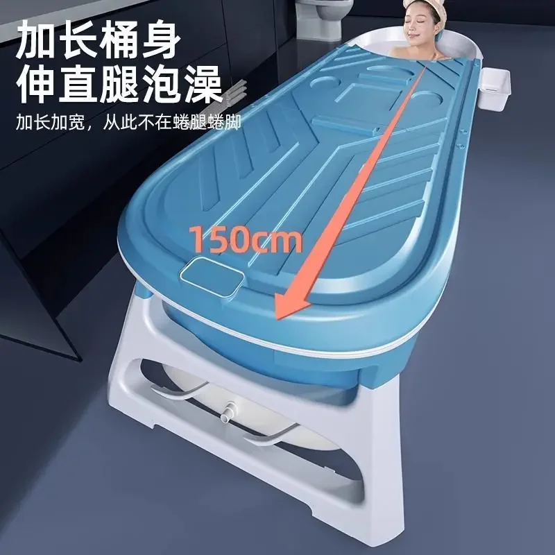 Bath Bucket Adult Foldable Household Adult Sweat Steaming Large Bath Children's Bucket Lock Warm