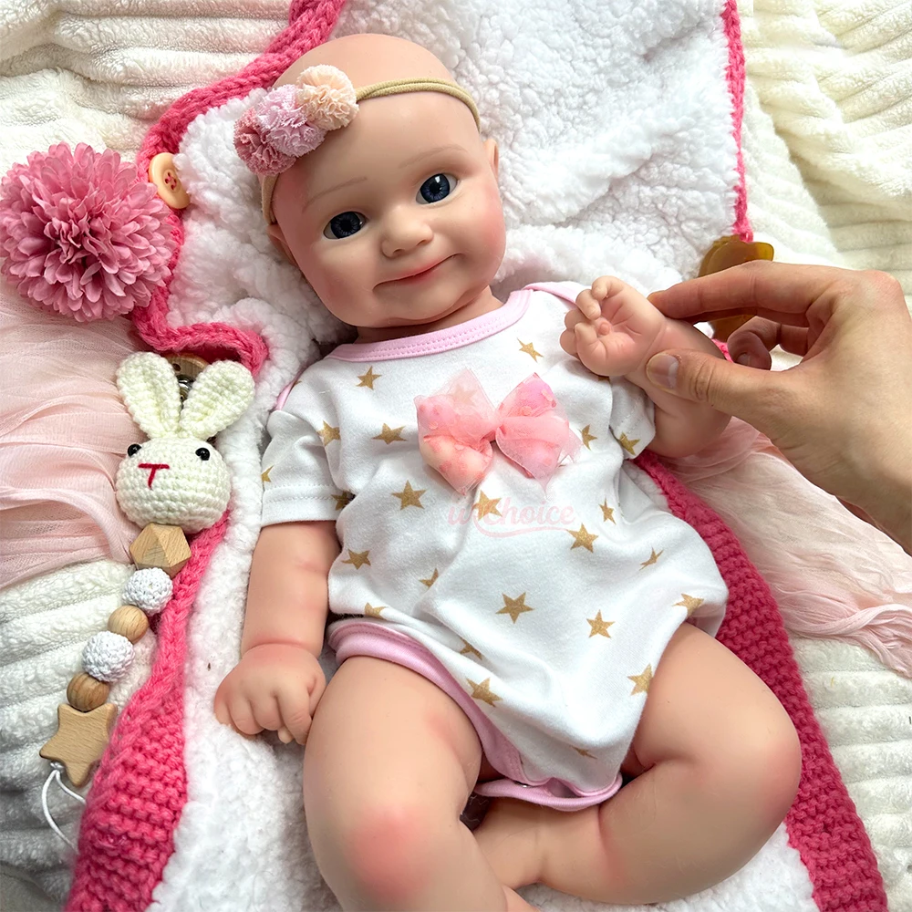 

Limited Edition 20Inch Silicone Reborn Baby Girl Maddie Hand Painted Reborn Beby Doll Soft Weighted Doll For Artist Collectible