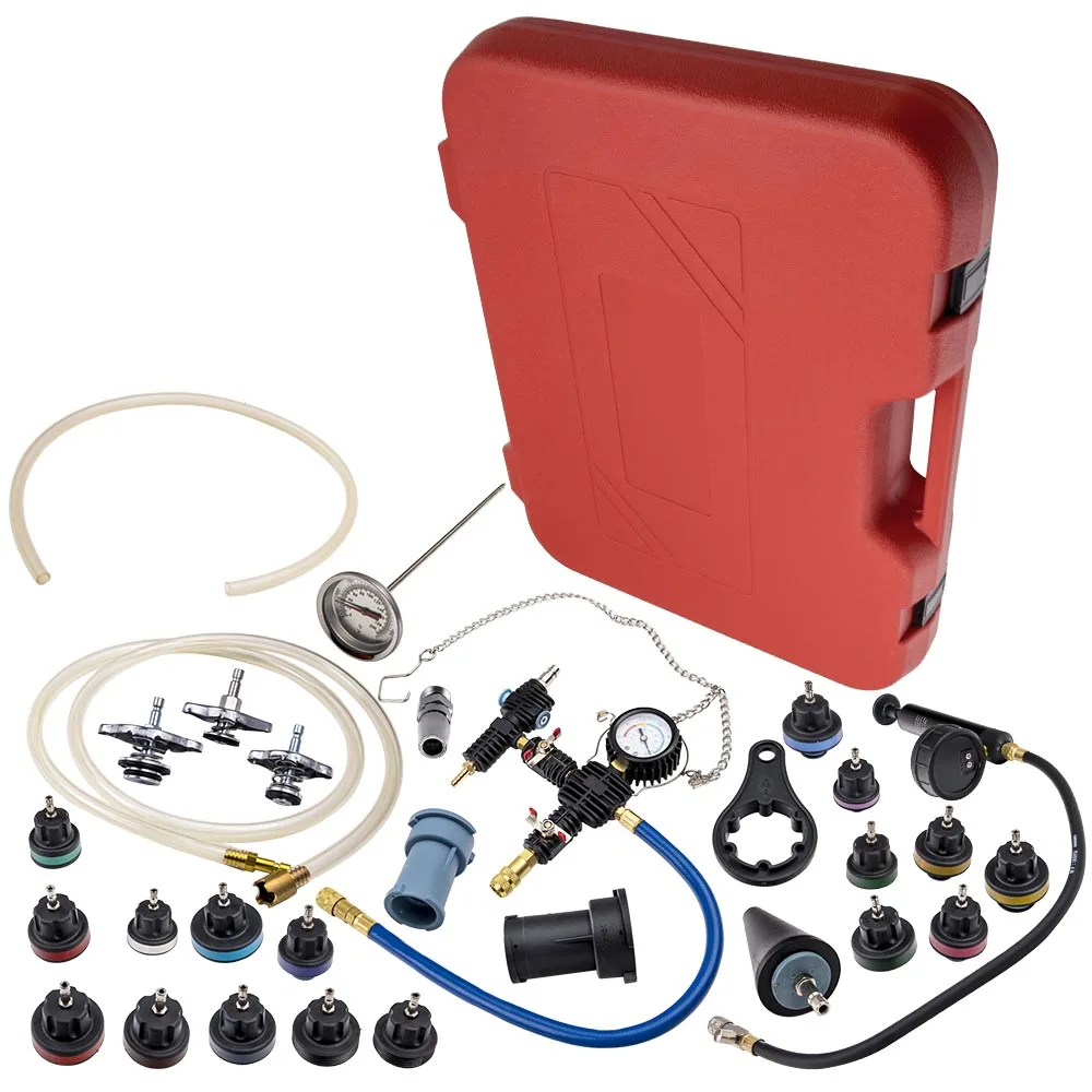 28pcs Universal Radiator Pressure Tester Vacuum Type Cooling System Tool Kit