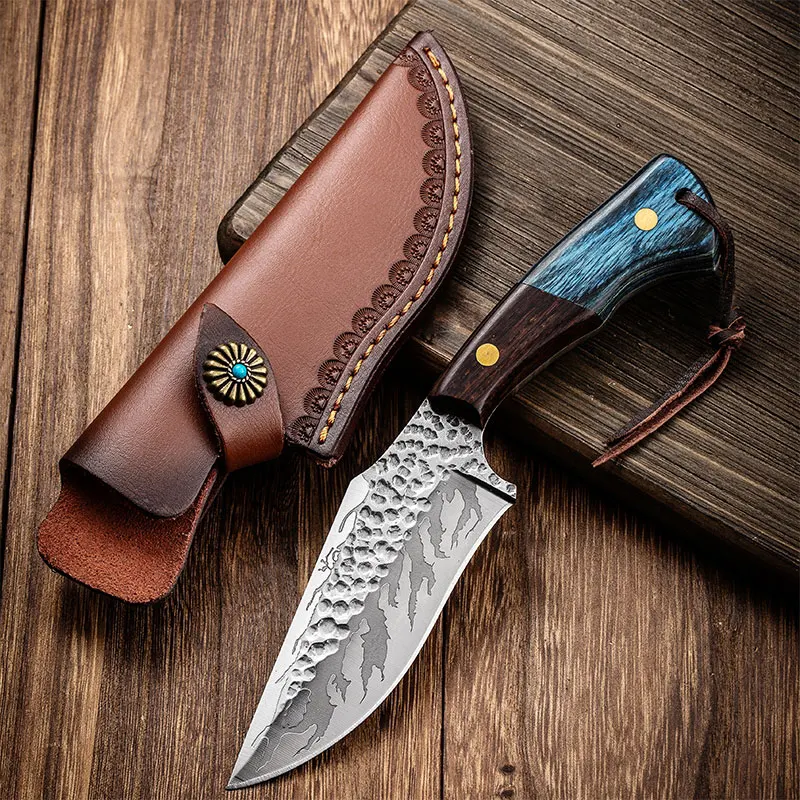 سكاكين خشبية منزلية، سكاكين فواكه، سكاكين مطبخ ستانلس ستيل، للطهي وسكاكين الشواء للتخييم في الهواء الطلق #2