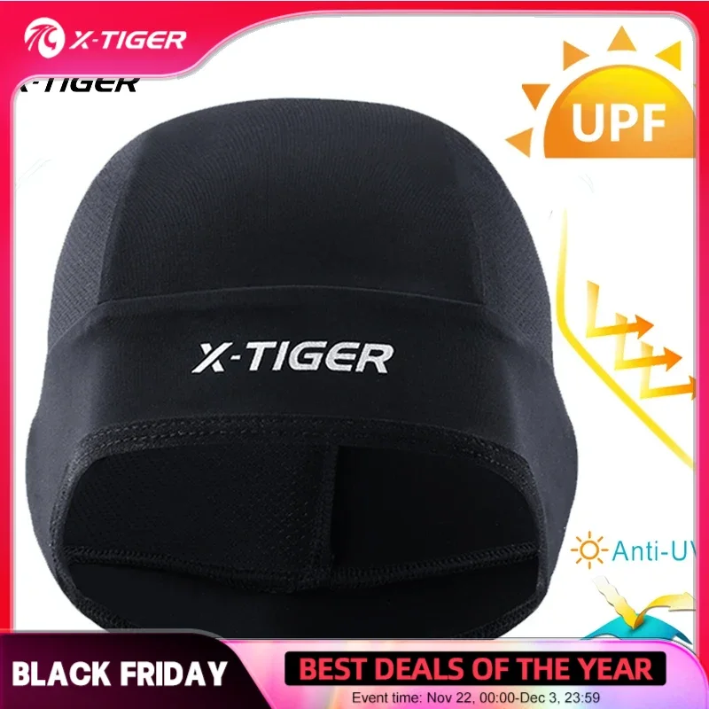 X-TIGER Cycling Caps Summer Ice Silk Breathable Bicycle Cap Headwear Cycling Running Hiking Anti-UV Sweat-absorbent Bike Caps