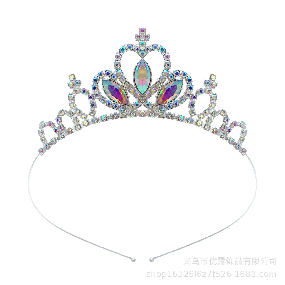 Princess Cute Crown Headwear Girl's Birthday Gift Hair Accessorie Fashion Headband Crown Wedding Party Accessiories Hair Jewelry image 3