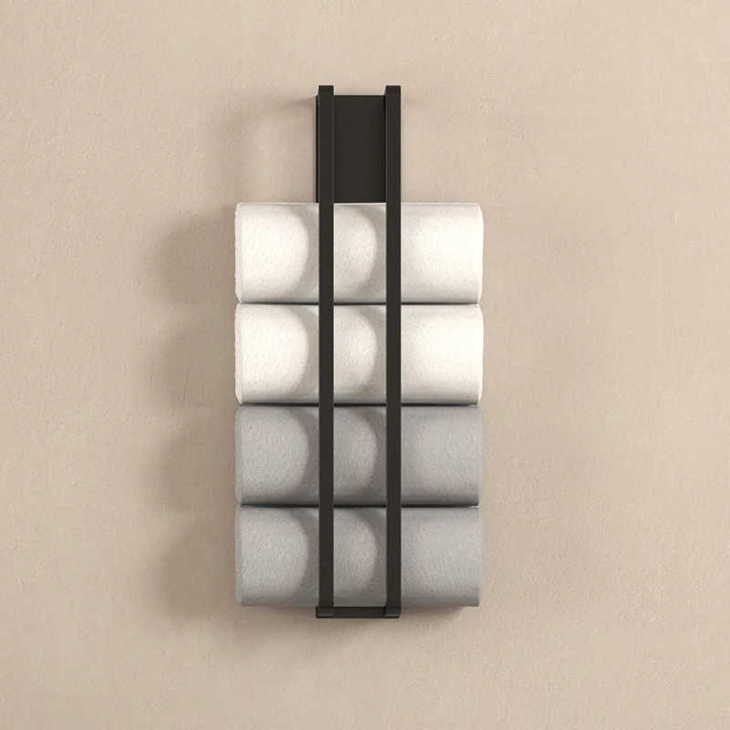 

Towel rack, non perforated bathroom wall mounted towel rack, towel rack hanging rod, bathroom towel rack storage rack