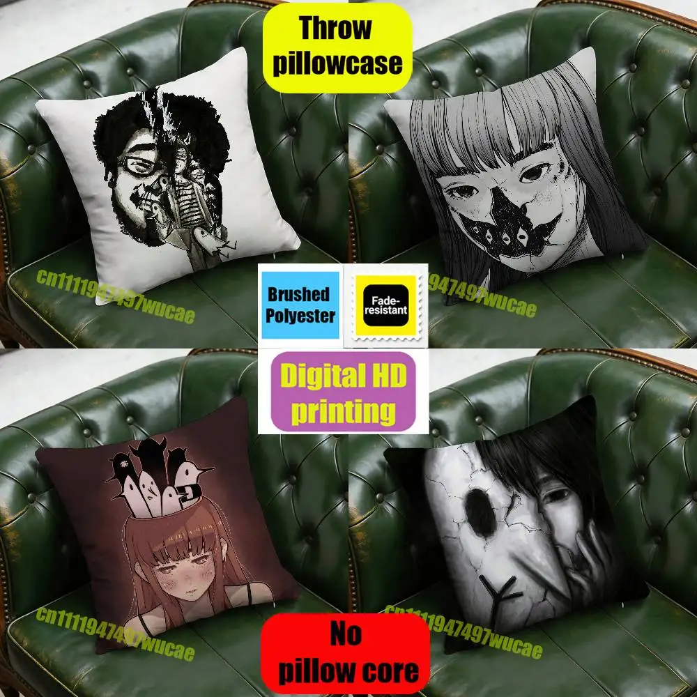 For Goodnight Oyasumi Punpun Throw Pillow Case 30cm 40cm Car Custom Square Pillowcase Pad Cushion Cover