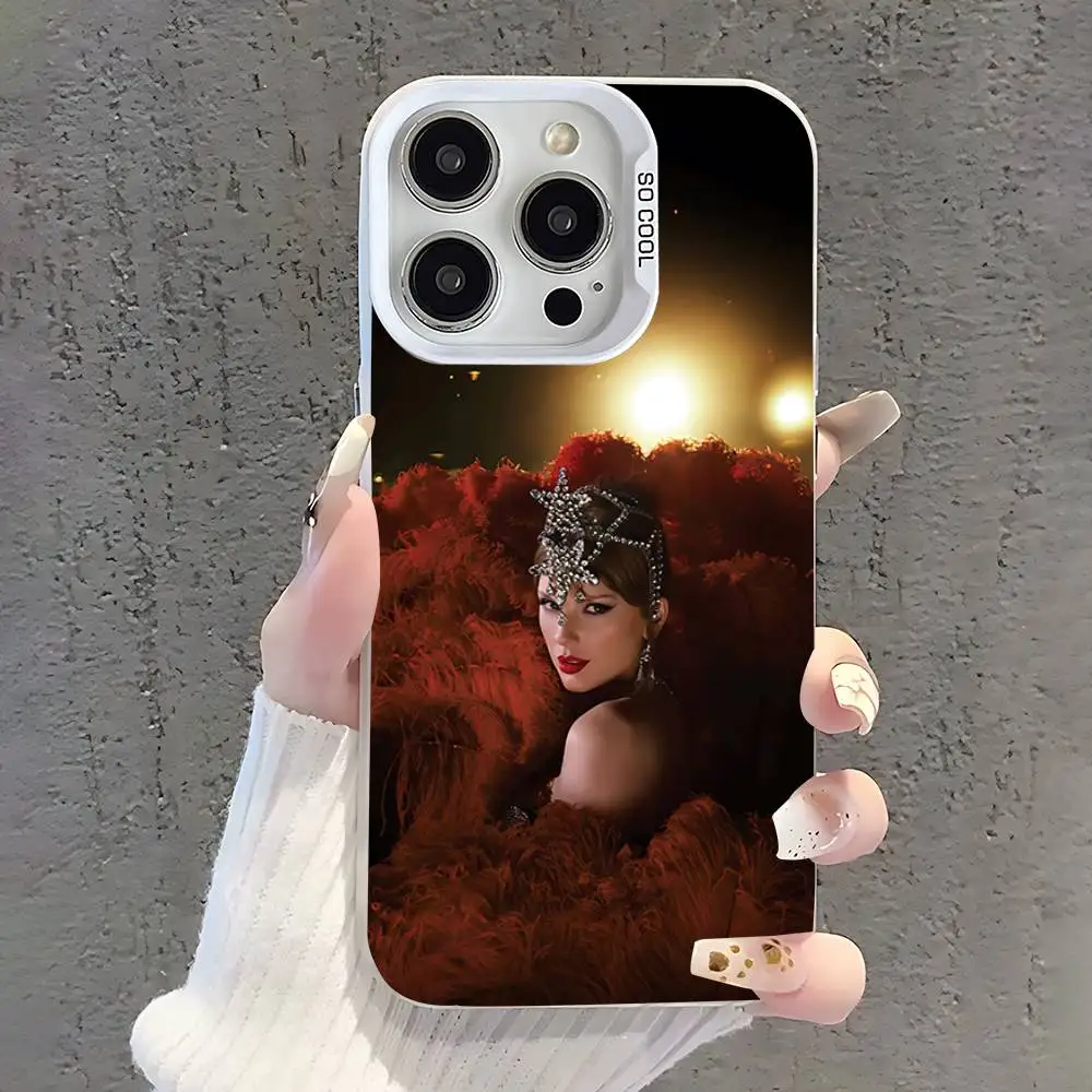 حافظة هاتف L-Life of a S-Showgirl لهاتف iPhone 17,16,15,14,13,12,11,Pro,XS,Max,Plus,Mini,SE غطاء مقاوم للصدمات من الحلوى البيضاء غير اللامعة