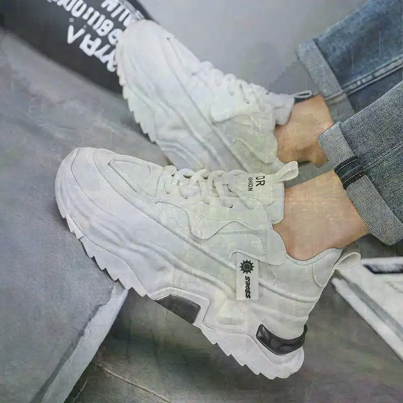 

Thick-heeled Key Height Shoes Walking Casual Shoses For Men Sneakers For Guys Sports First Degree Brand Outing Class