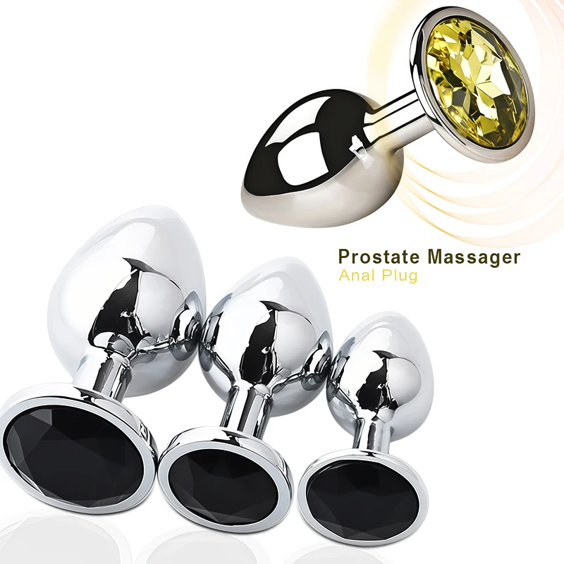 3 Sizes Metal Anal Plug Intimate Toys Masturbators Extende Massage But Dilator Sex Shop Goods For Adults Dildo Exotic Accessorie 4