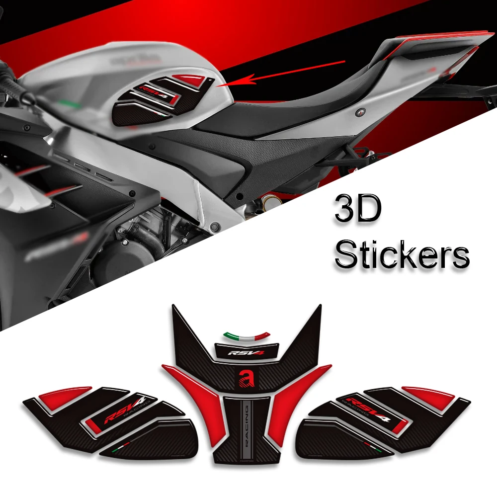 

Мотоцикл для Aprilia RSV4 Factory 111, крышка бака, ручки для бака, комплект для газового топлива, коленный обтекатель, крыло, 3D наклейки