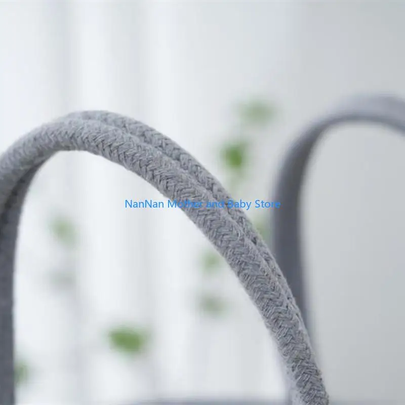 

Cotton Cloth Diaper Organizes Portable Storage Basket with Compartments Foldable Nursery Storage Bin for Baby Essential