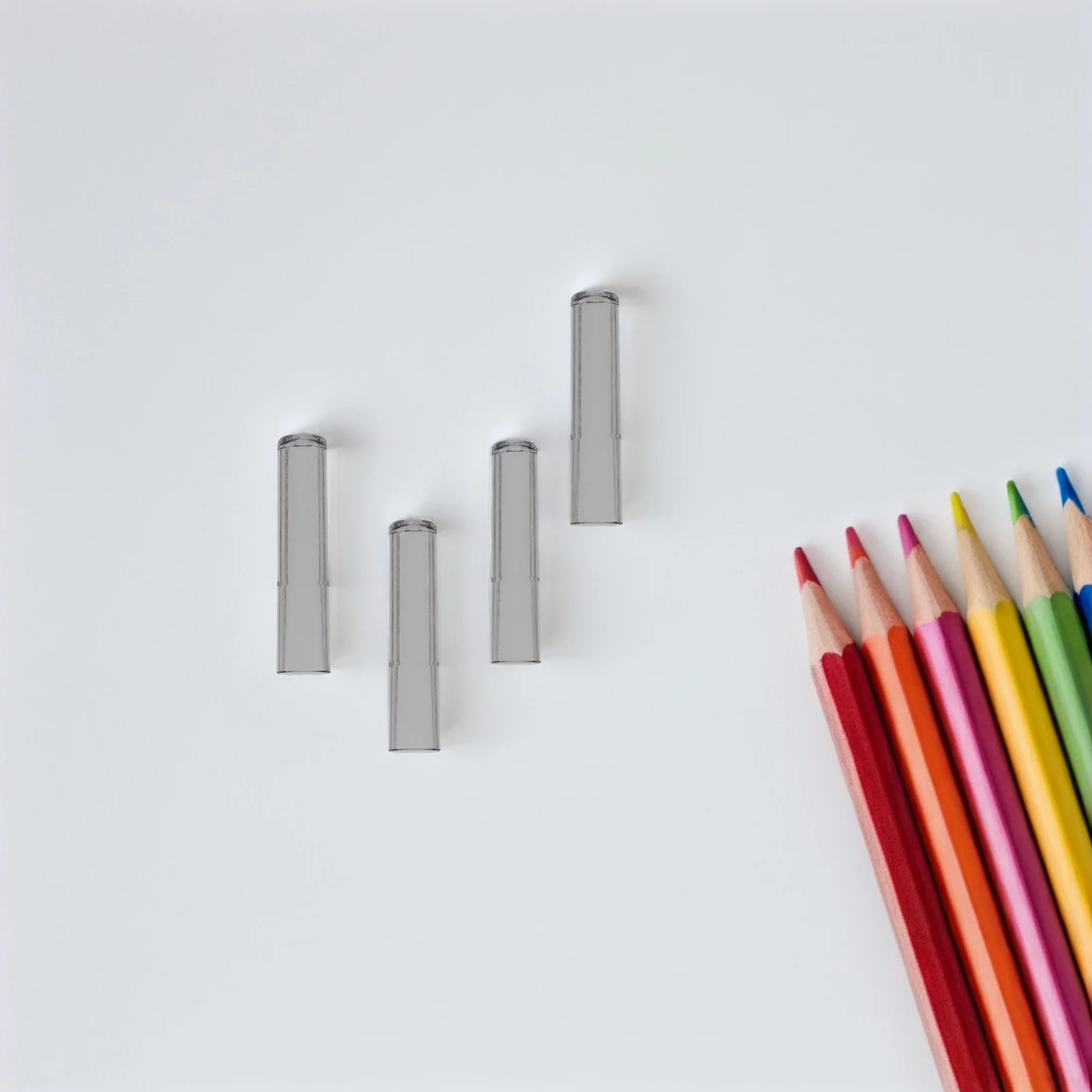 

50pcs Plastic Caps Protectors Extender Holders Protective Covers For Students Office School Home Stationery Supplies