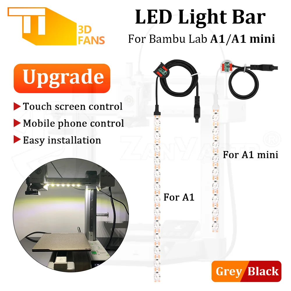 

Для A1/A1 мини-светодиодный светильник, новое обновление, индукционное управление, 6500 К, высокая яркость, освещение, термостойкий, долговечный 3D-принтер