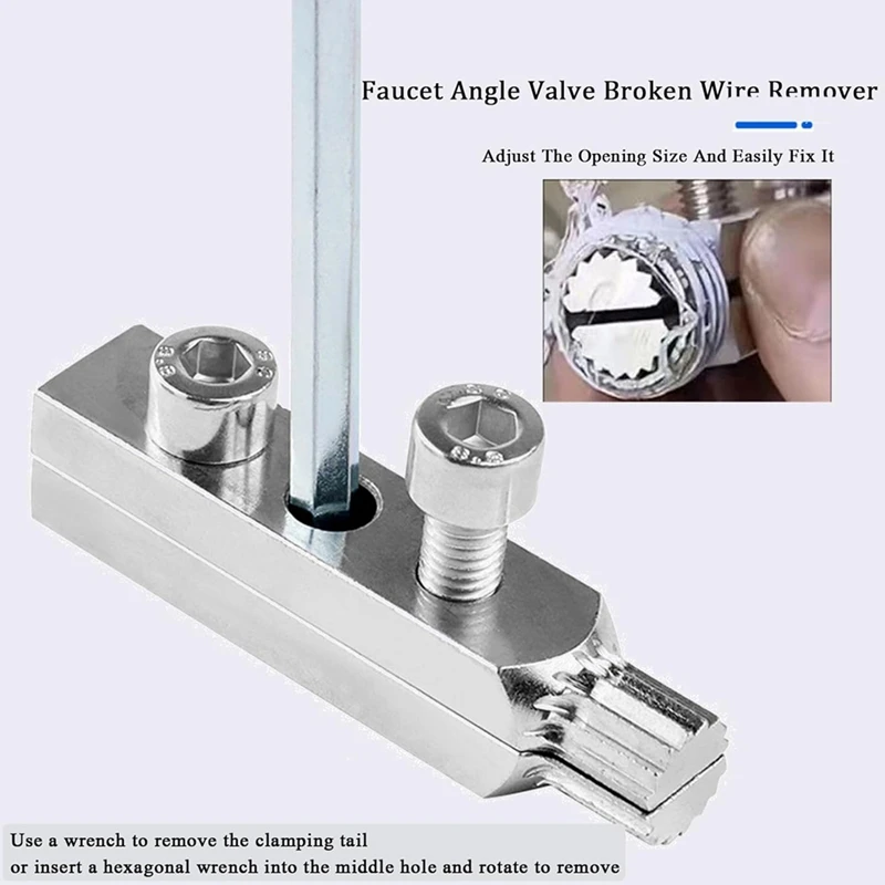 Broken Faucet Removal Tool Stripping Screw Extractor Set Function Handle Broken Screw Removal Tool Bolt Extractor Kit A