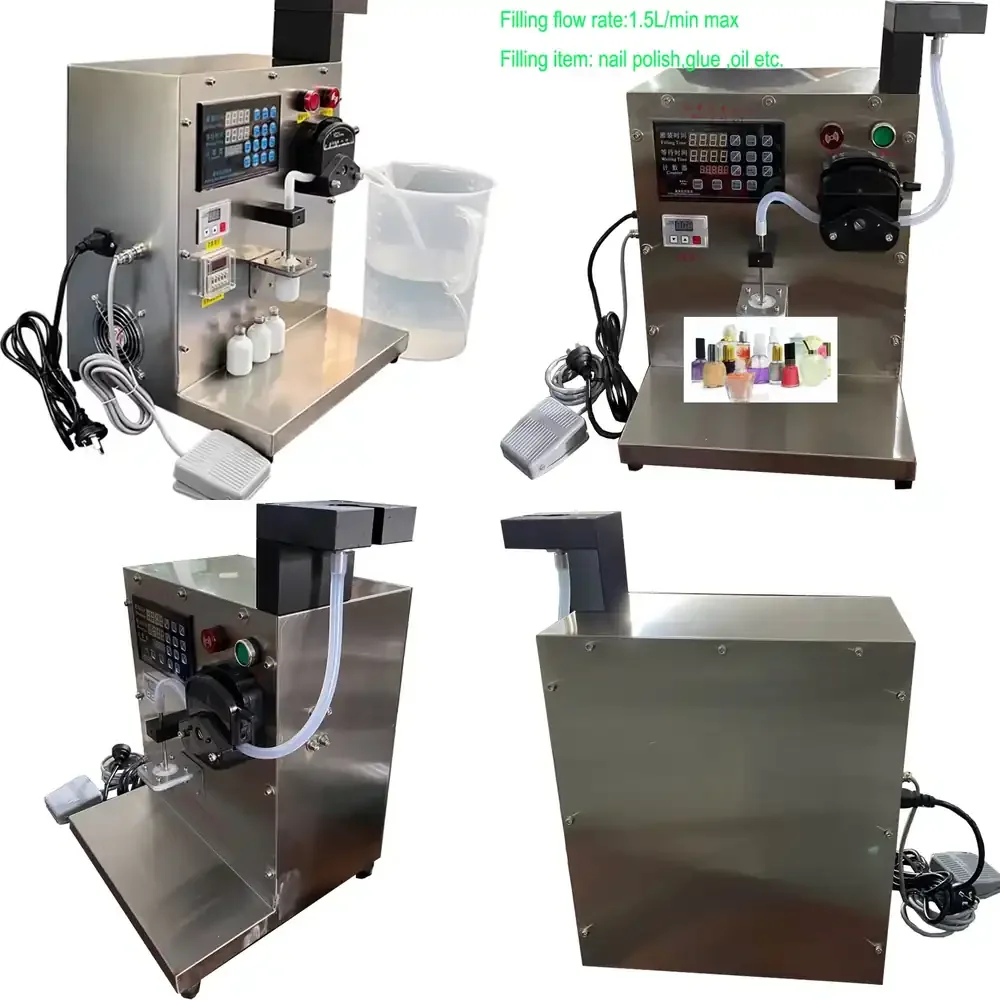 Mini 5ml Semi-automatic Stainless Steel Filling Machine for Medical & Chemical Use Oil Compatible 1 Year Warranty