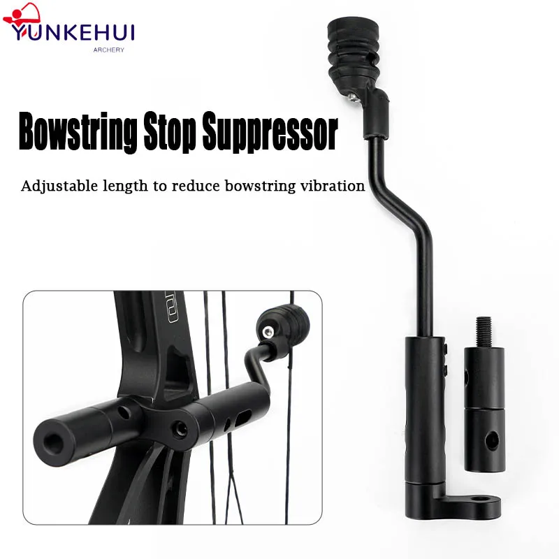 

Archery Bowstring Stop Suppressor Compound Bow Shooting Shock Absorber Adjustable Bowstring Stopper Outdoor Hunting Accessories