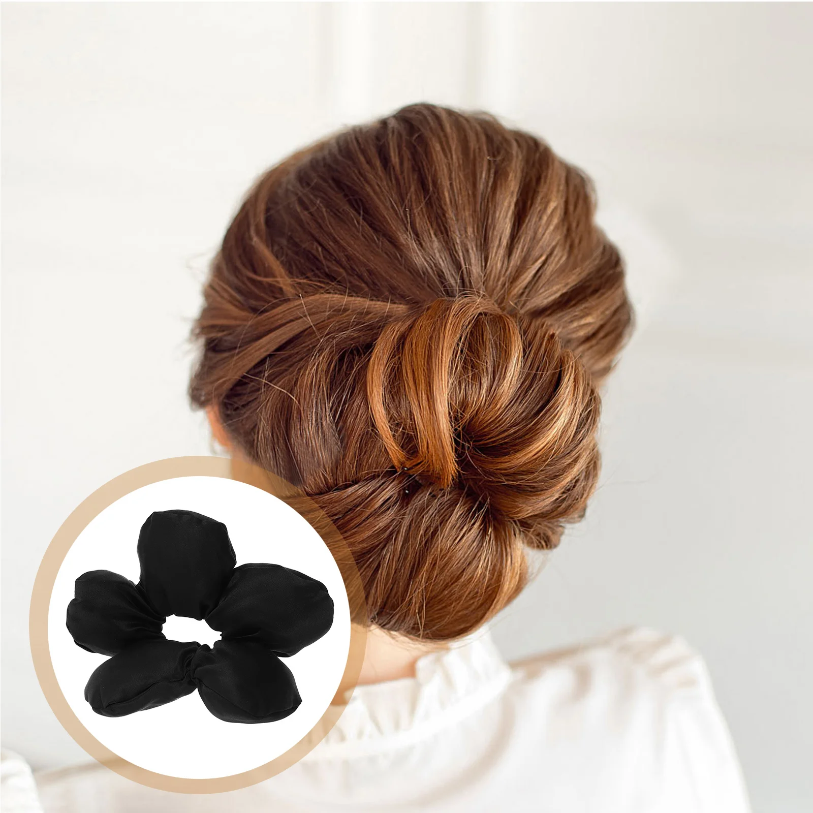 

Big Flower Hair Tie Elastic Ponytail Holder Soft Comfortable for Thick Hair Holiday Accessories Ponytail Accessories