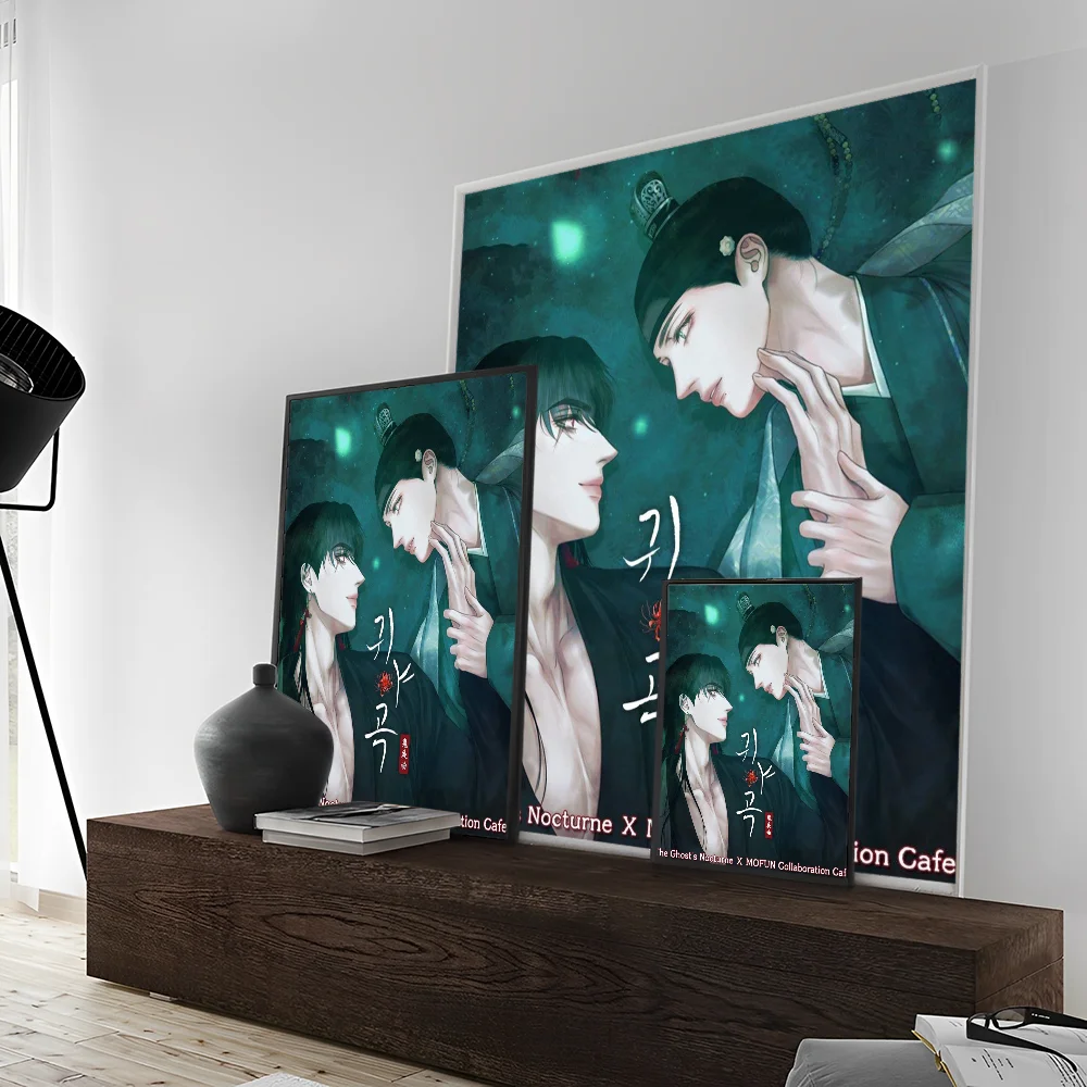 Ghost Nocturne Anime Classic Vintage Posters Whitepaper Prints Posters Artwork Kawaii Room Decor