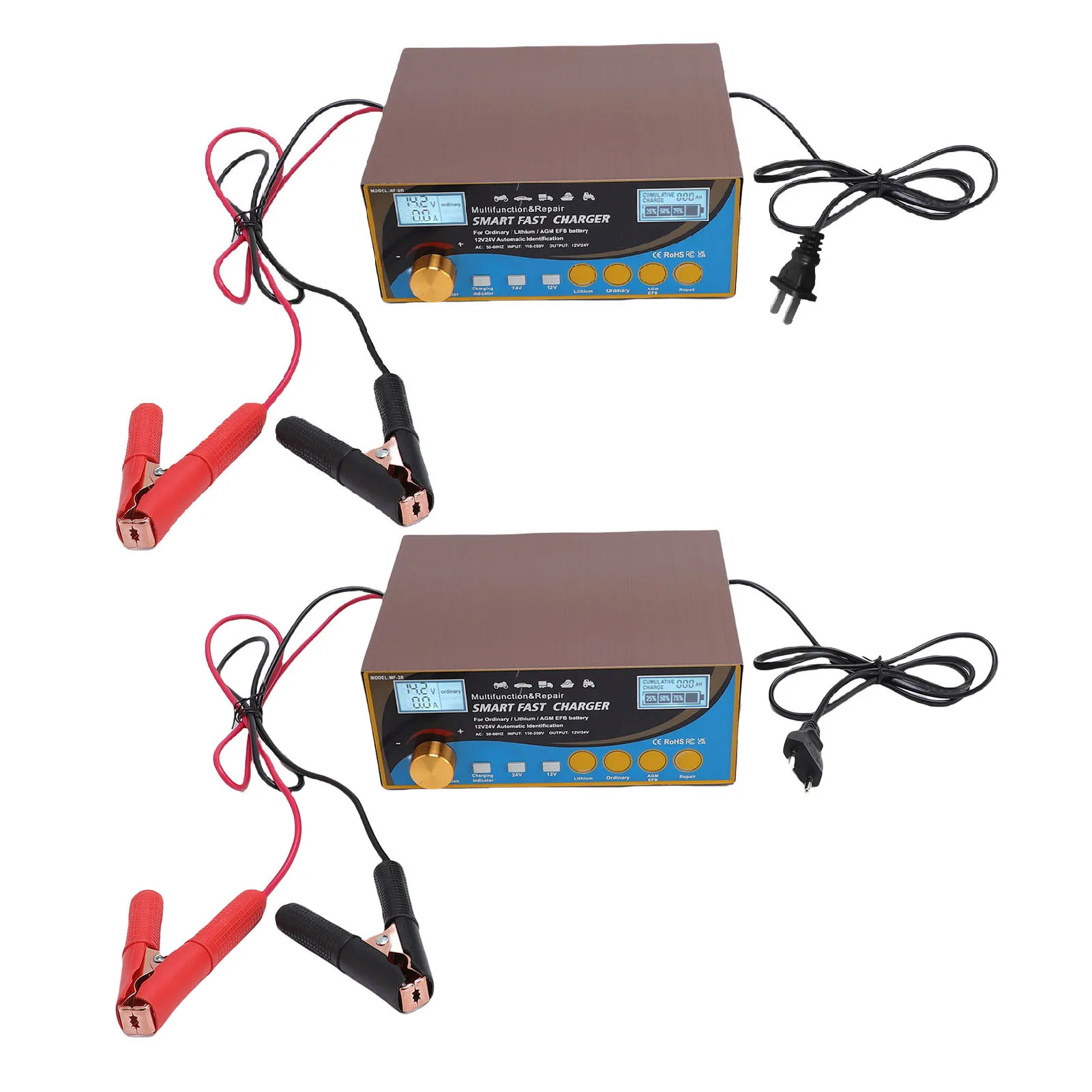 

Battery 12V 24V 400W Battery Desulfator Control LED Indicator Light for Vehicle Motorcycle Mower Boat