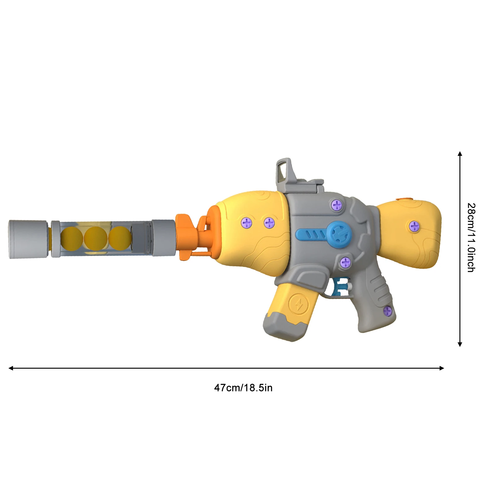 Creative AssembledGuns Electric Squirt Acousto-optic Water Soft Bullet Guns  Outdoor Water Fighting Summer Swimming Pool Toy