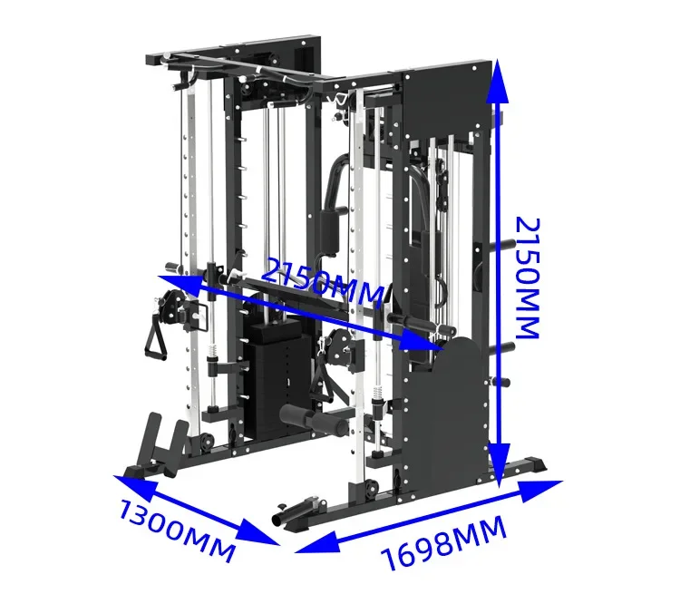 Unisex Smith Machine Fitness Comprehensive Trainer Multi-Function Horizontal Push Squat Frame Bird Gantry  fitness Machine