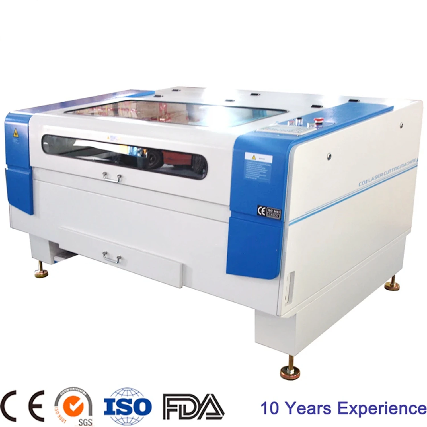 Robotec 1390 80W 100W 130W Co2 Laser Engrave Machine With Chiller CW5200 RUIDA Control T-Blade Table For Acrylic Laser Cutter