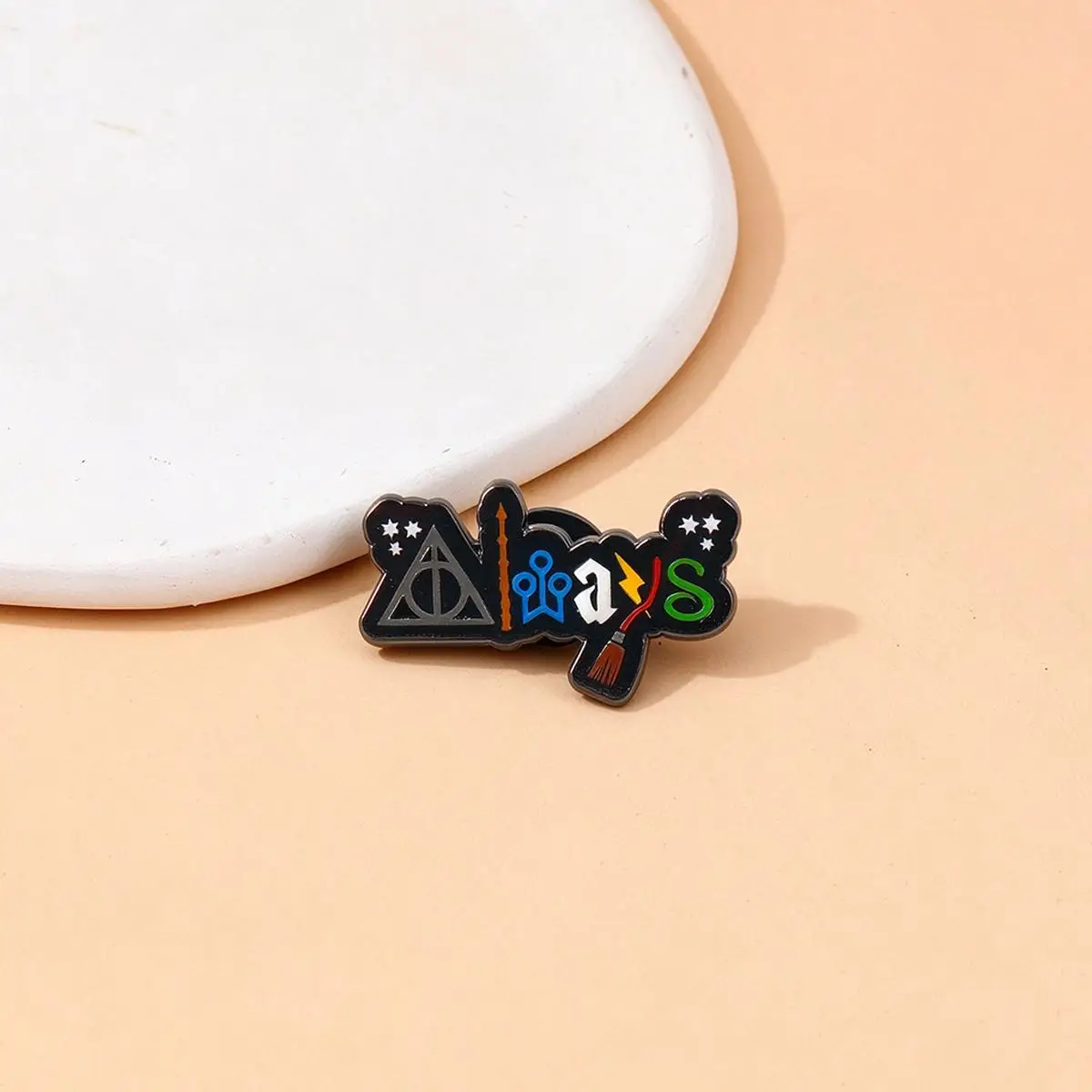 Cartoon Always Enamel Brooch Creative Magic Series Backpack Lapel Metal Badge Cosplay Clothing Accessories Jewelry Gifts