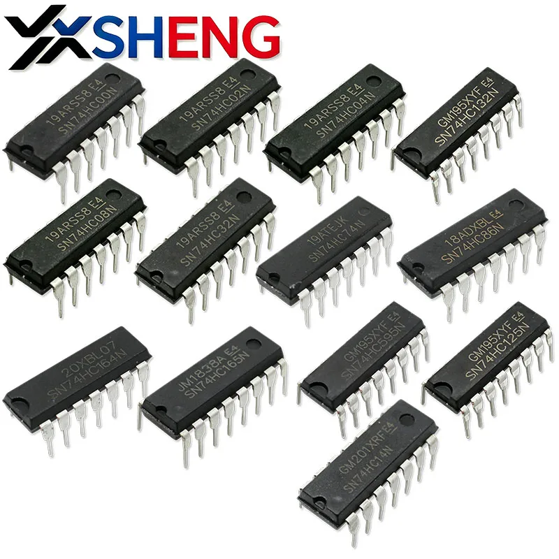 10PCS SN74HC00N SN74HC02N SN74HC04N SN74HC08N 74HC14 74HC32 74HC74 74HC86 74HC125 SN74HC132N SN74HC164N SN74HC165N SN74HC595N IC