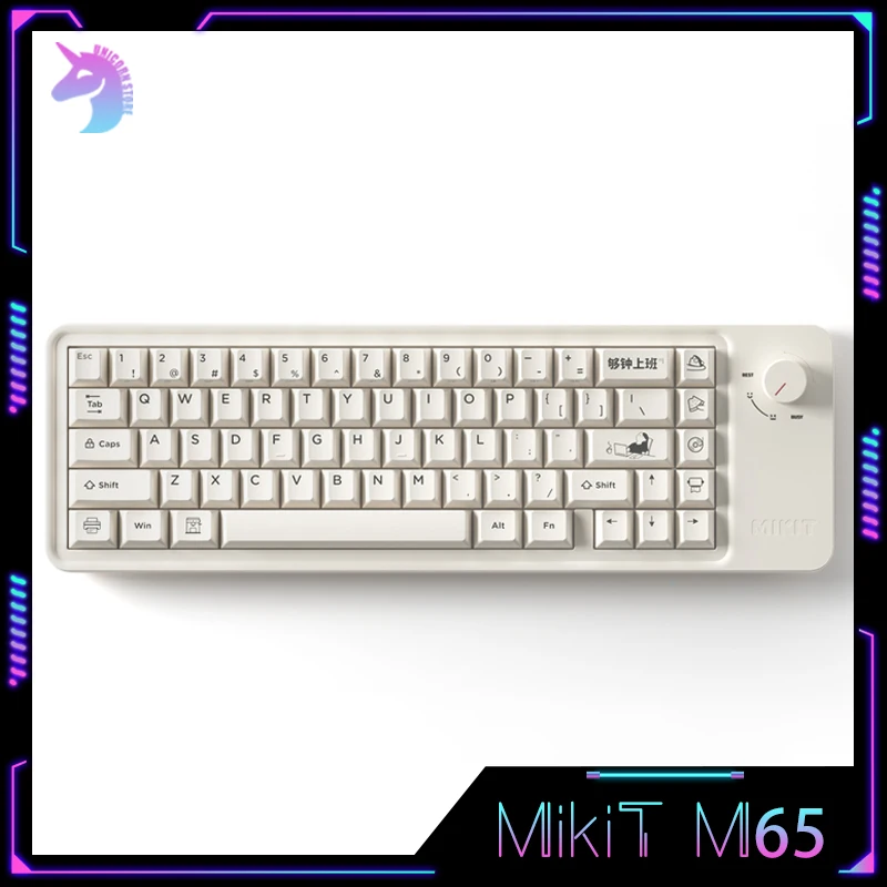 

Mikit M65 Mechanical Keyboard 67key 3mode Usb/2.4g/Bluetooth Wireless Keyboard Hot Swap Custom Rgb Backlight Gaming Keyboards