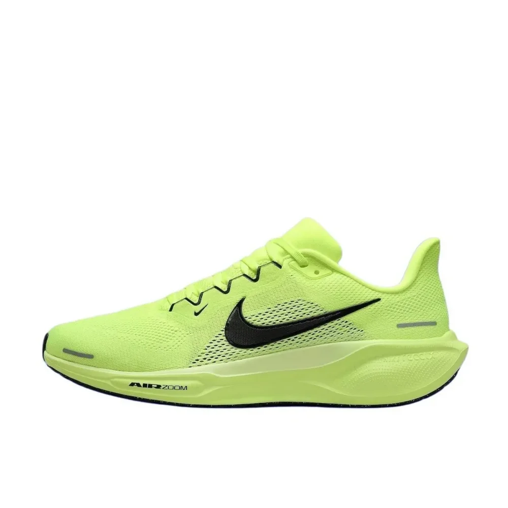 Nike Original AIR ZOOM PEGASUS 41 Zapatillas bajas para correr para hombre y mujer, ligeras y absorbentes de golpes, color verde