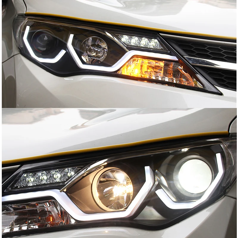 Head Lamp for Toyota RAV4 Headlight 2013 2014 2015 Brand Eagle Eye New Rav4 LED DRL Hid Bi Xenon Auto Accessories