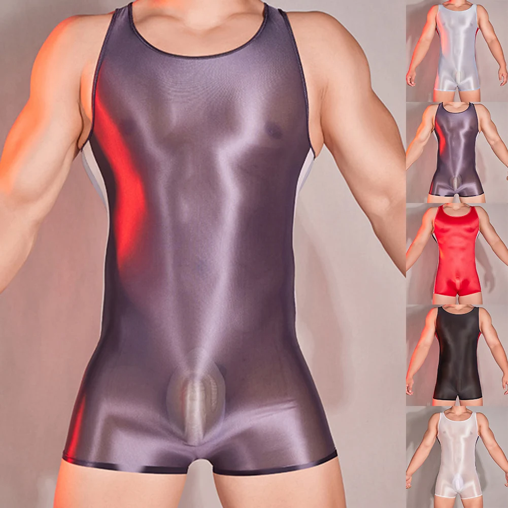 Comfy แฟชั่นชุดลําลองชุดจั๊มสูทกางเกงในชุดชั้นในคลาสสิกฟิตเนสเคลือบเงาชุดชั้นในยืดหยุ่นสูงน้ํามันเงา