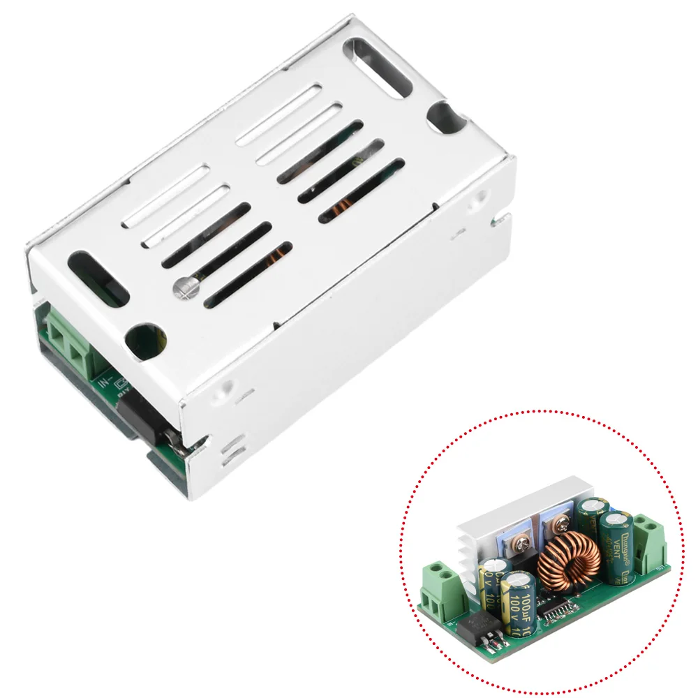 DC-DC 120W 15A konverter Buck DC 7 v-60 V ke DC 1.25-35V modul konversi Step-Down dapat disesuaikan dengan cangkang aluminium