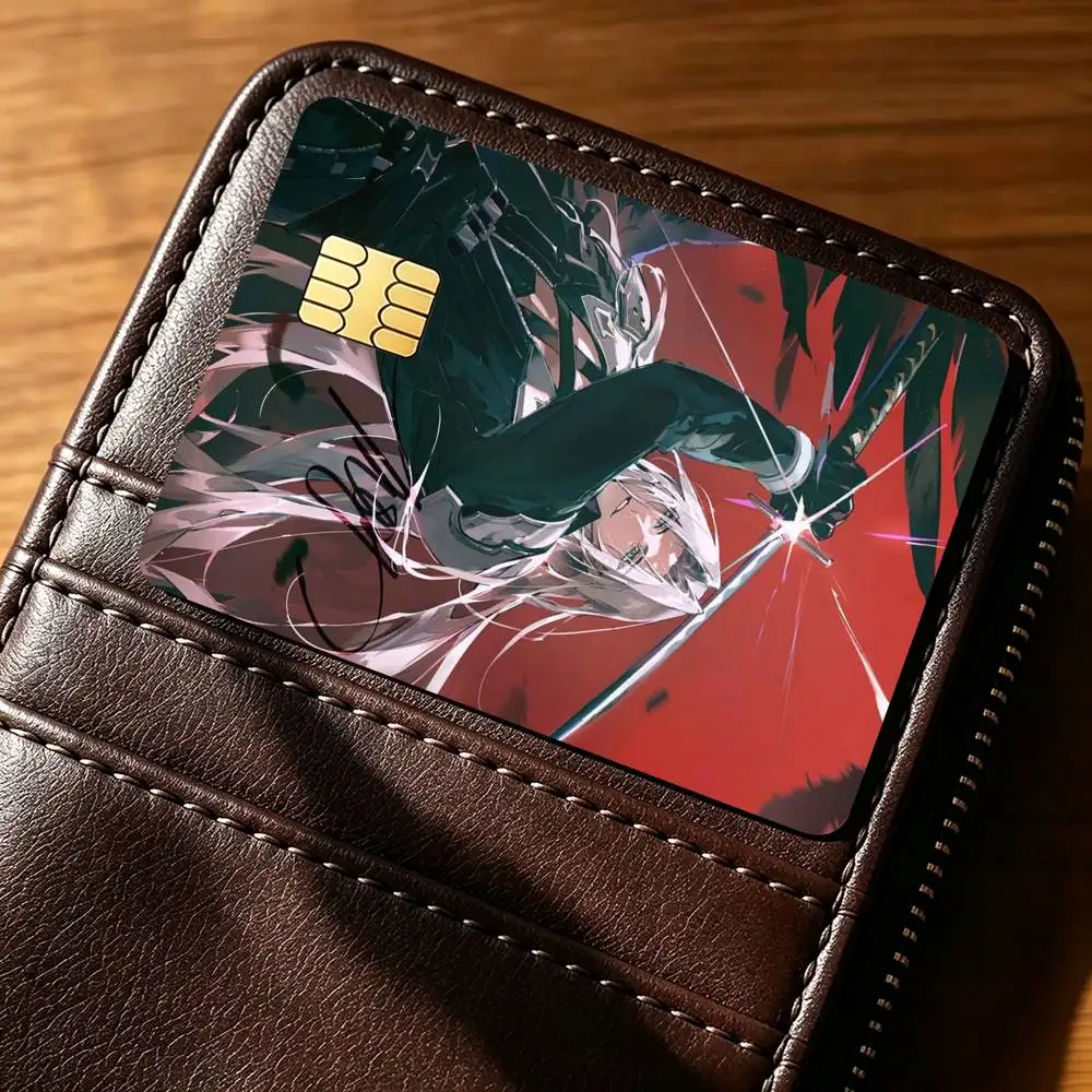 G-Game Final F-Fantasy Sephiroth Credit Card HD Stickers Game Card Decal Small Chip Waterproof Sticker Gift