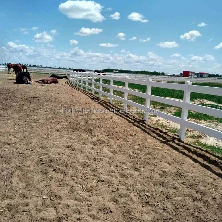 Puertas y vallas de Pvc de vinilo de alta calidad, valla blanca Para Caballo, precio competitivo