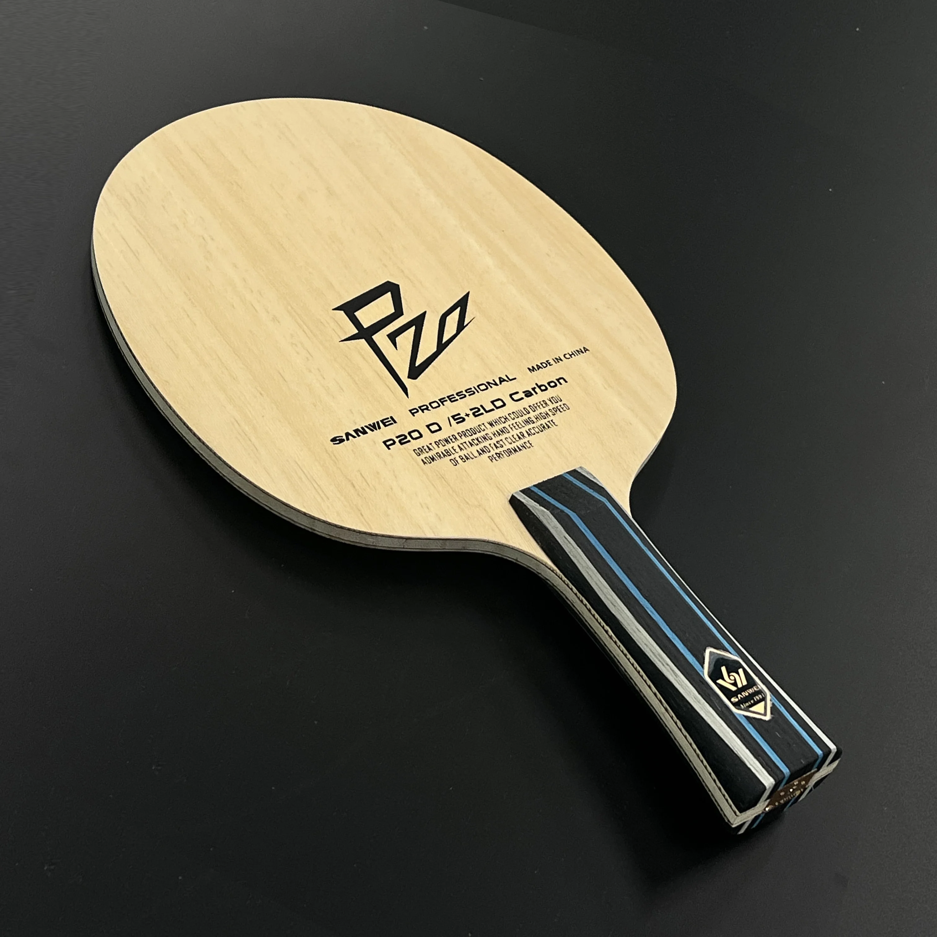 Table Tennis Custom Bat - 2026 New SANWEI P20 D Carbon