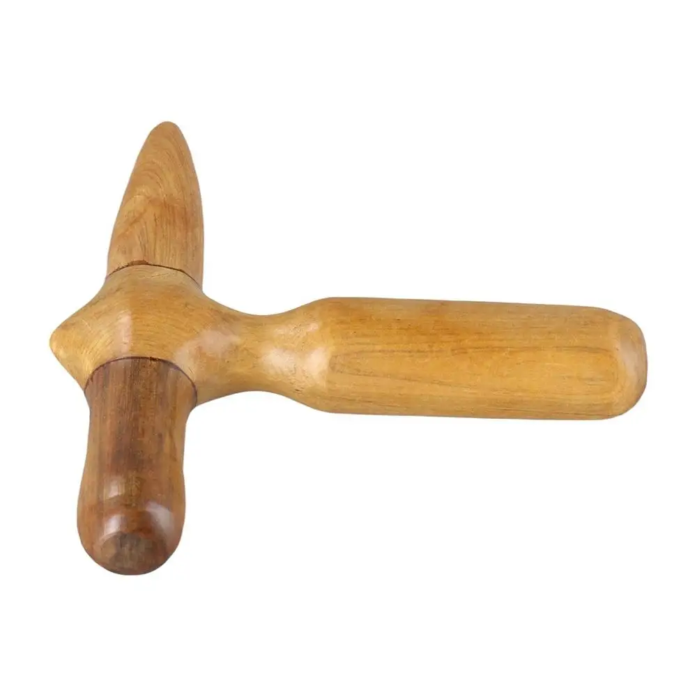 Sandalwood Cross Hammer Soreness Relief Trigger Point Reflexology Massager Tool Muscle Relaxation Wooden Beauty Tools Travel