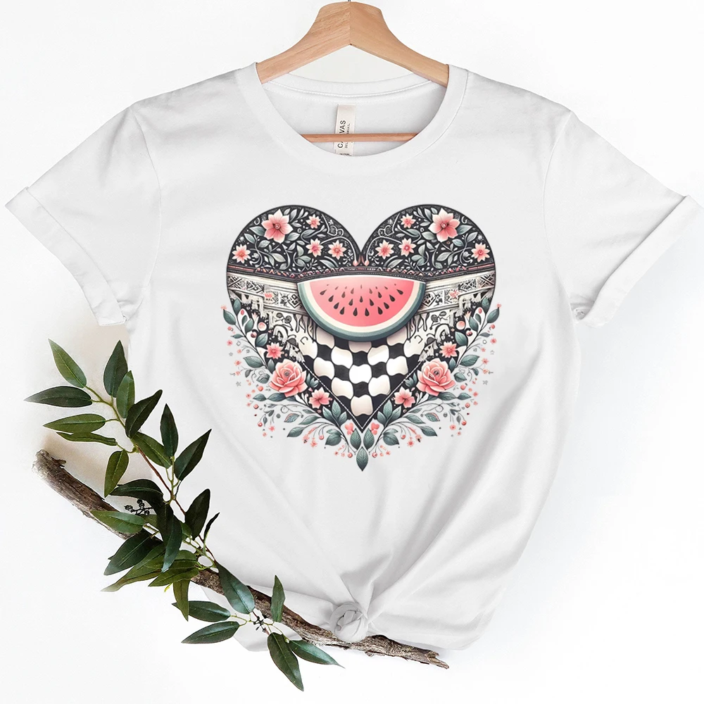 Questo non è un cocomero College t-shirt amore e pace stampato abbigliamento Graphic Tee top donna uomo abbigliamento divertente anguria