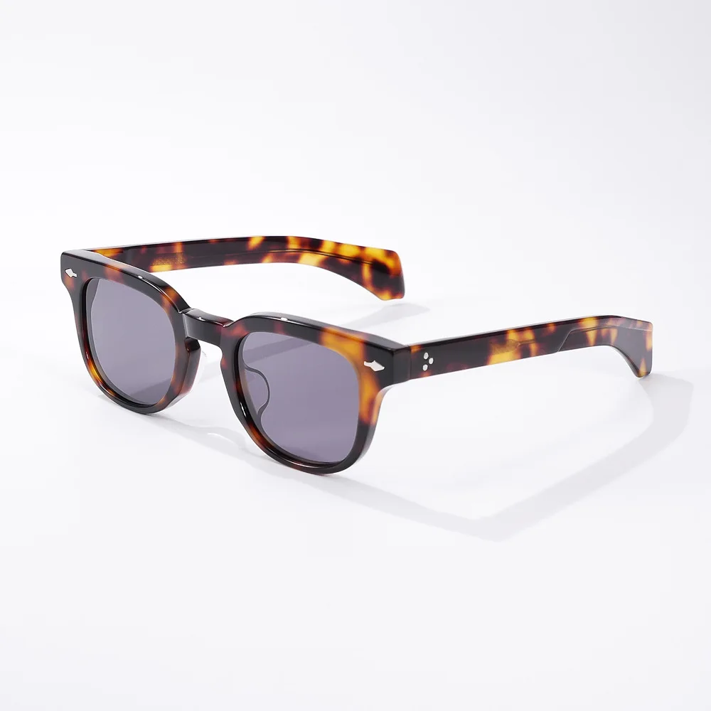 Klassische Vintage-Nieten-Sonnenbrille für Herren, Acetat, handgefertigt, hochwertige Fahrsonnenbrille, Damen, Outdoor, UV-Schutz, Retro-Brille