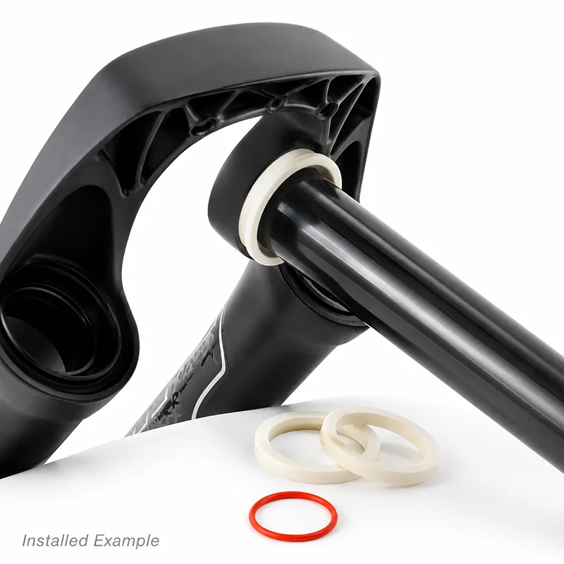 Bicycle Suspension Fork Foam Ring Seal Kit 30-40mm, Oil Sponge Dust Seal Rings with Red Travel O-Ring