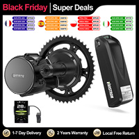 Bafang 48V 750W BBS02B BBS02 Mid Drive Motor 8Fun Motor Electric Bike Ebike Conversion Kit With 48V20AH 52V20AH Lithium Battery