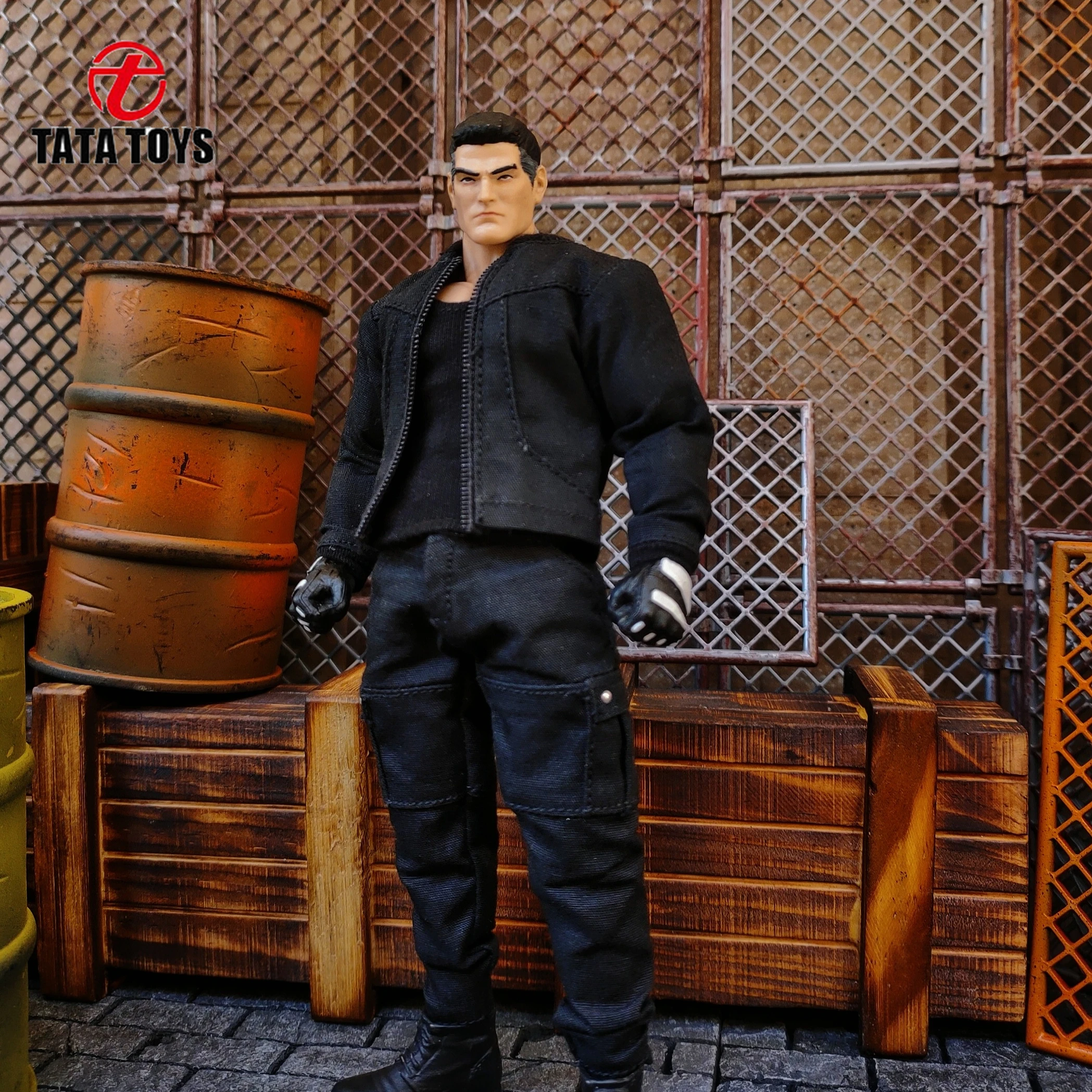 

IN STOCK 1/12 scale male clothing black jacket vest pants fit 6'' VTOYS GWTOYS strong body model