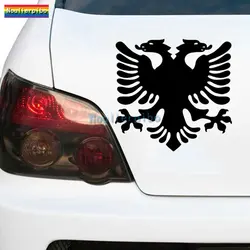 Beautiful Decals Albania Flag Eagle Car Stickers Waterproof Car Rear Bumper Windows Motorcycle Helmet Vinyl Die Cut Decals