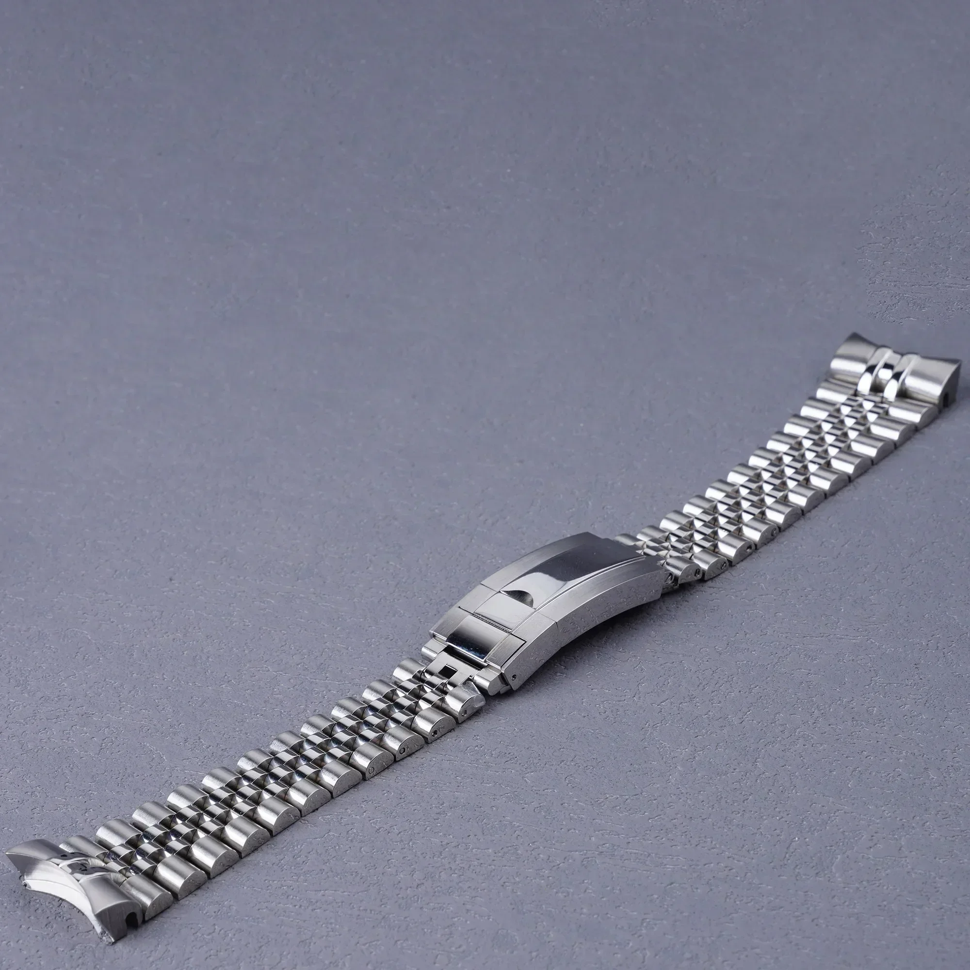 22mm 316L Steel Solid Curved End Screw Links With Oyster Clasp Jubilee Bracelet Watch Band Strap For Seiko 5 SRPD51 53 55 57 65