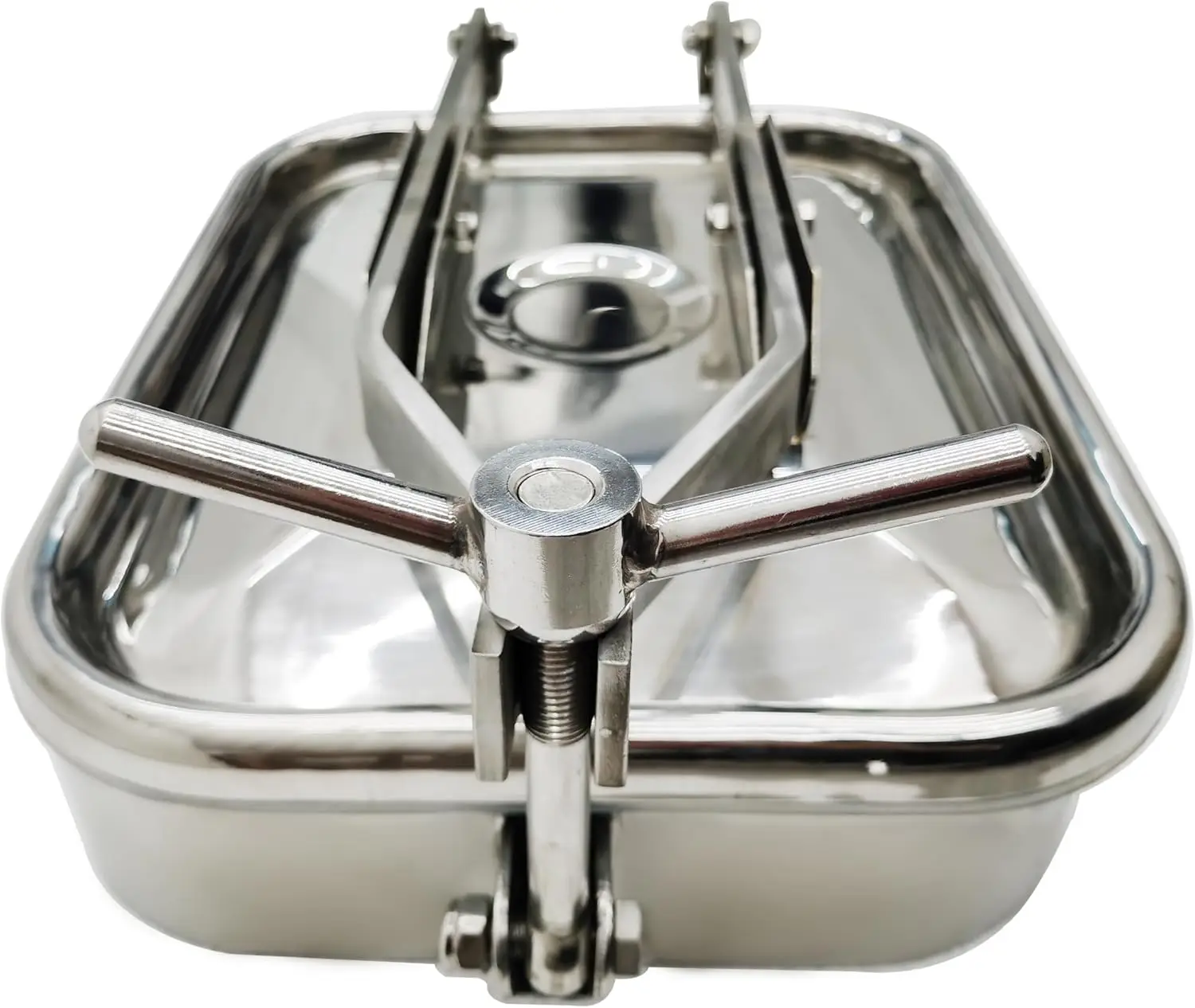 الفولاذ المقاوم للصدأ غطاء فتحة الضغط مستطيلة غطاء فتحة 17x13 بوصة (430x330 مللي متر) خزان المدخل تركيب أنابيب الباب الصحية