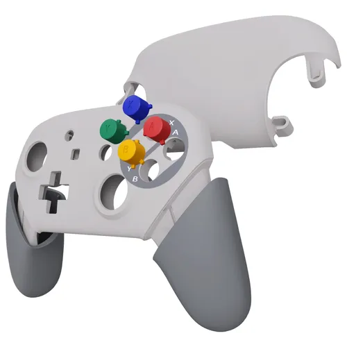 Imagen 2 del producto Empuñaduras de placa frontal eXtremeRate, carcasa con botones ABXY coloridos para Nintendo Switch Pro - Estilos clásicos