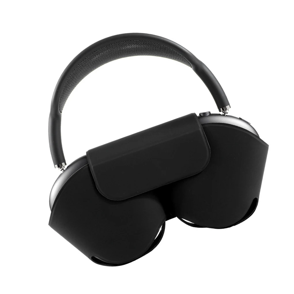 Protective Cover Exquisite Protective Fitting Solid Color Headset Sleeve Protector Replacement for Airpods Max Red