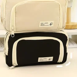 1pc-Large capacity multifunctional Japanese style high-value pencil case and boxed pens, storage supplies and writing