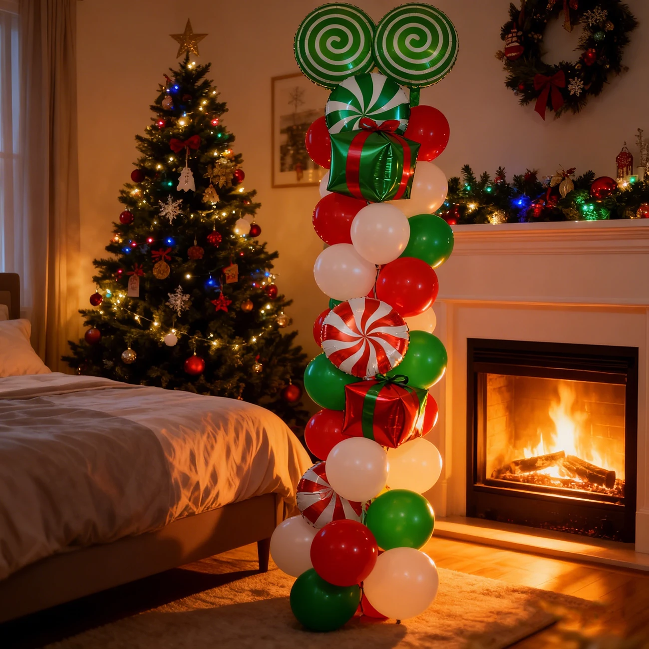 Christmas Foil Balloon Set Chr - Eve Party ulasan dan harga